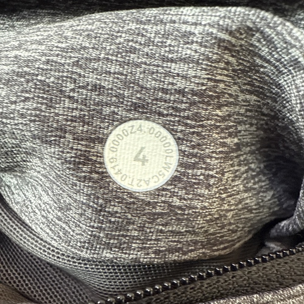 Lululemon In Movement Tight Everlux Tall 4 Gray Full Length Side Pockets - Picture 11 of 12
